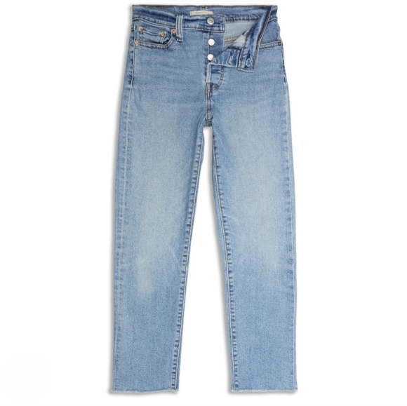 Levi's Denim - Levis Premium Ribcage Straight Button Fly Ankle Jeans 26